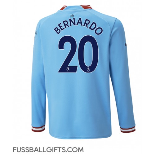 Manchester City Bernardo Silva #20 Fußballbekleidung Heimtrikot 2022-23 Langarm